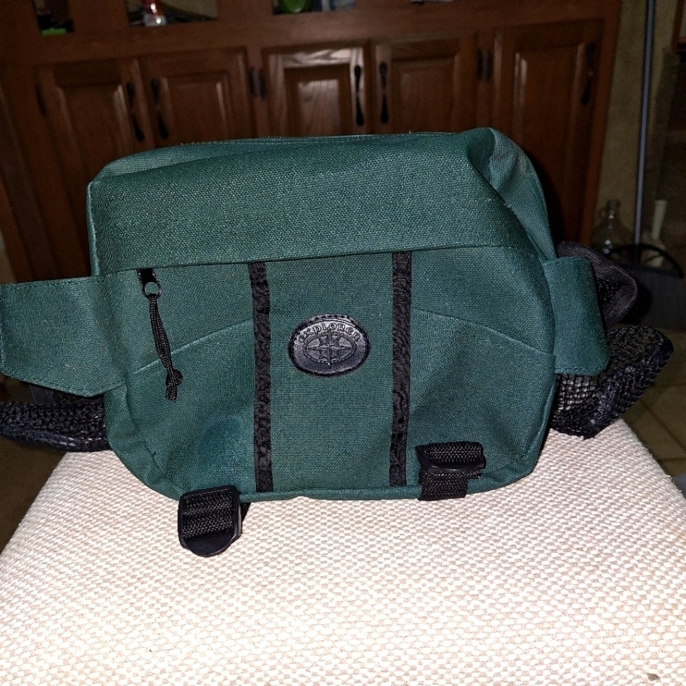 An Explorer fishing fanny pack. It's pre-owned but in great condition.